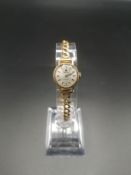 Tissot 9ct gold cased lady's wrist watch