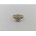 18ct gold and platinum ring