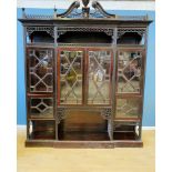 Victorian glazed bookcase