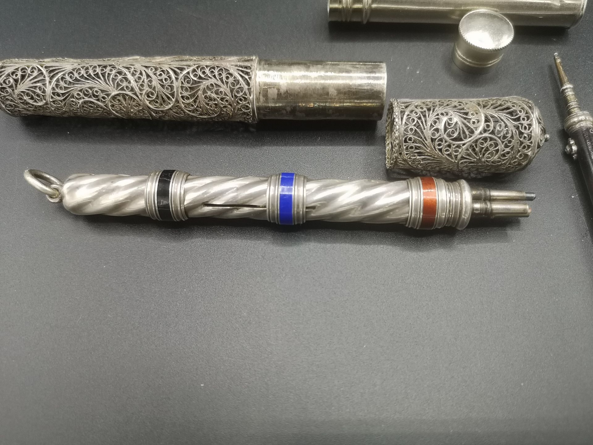 Three white metal propelling pencils - Image 4 of 5