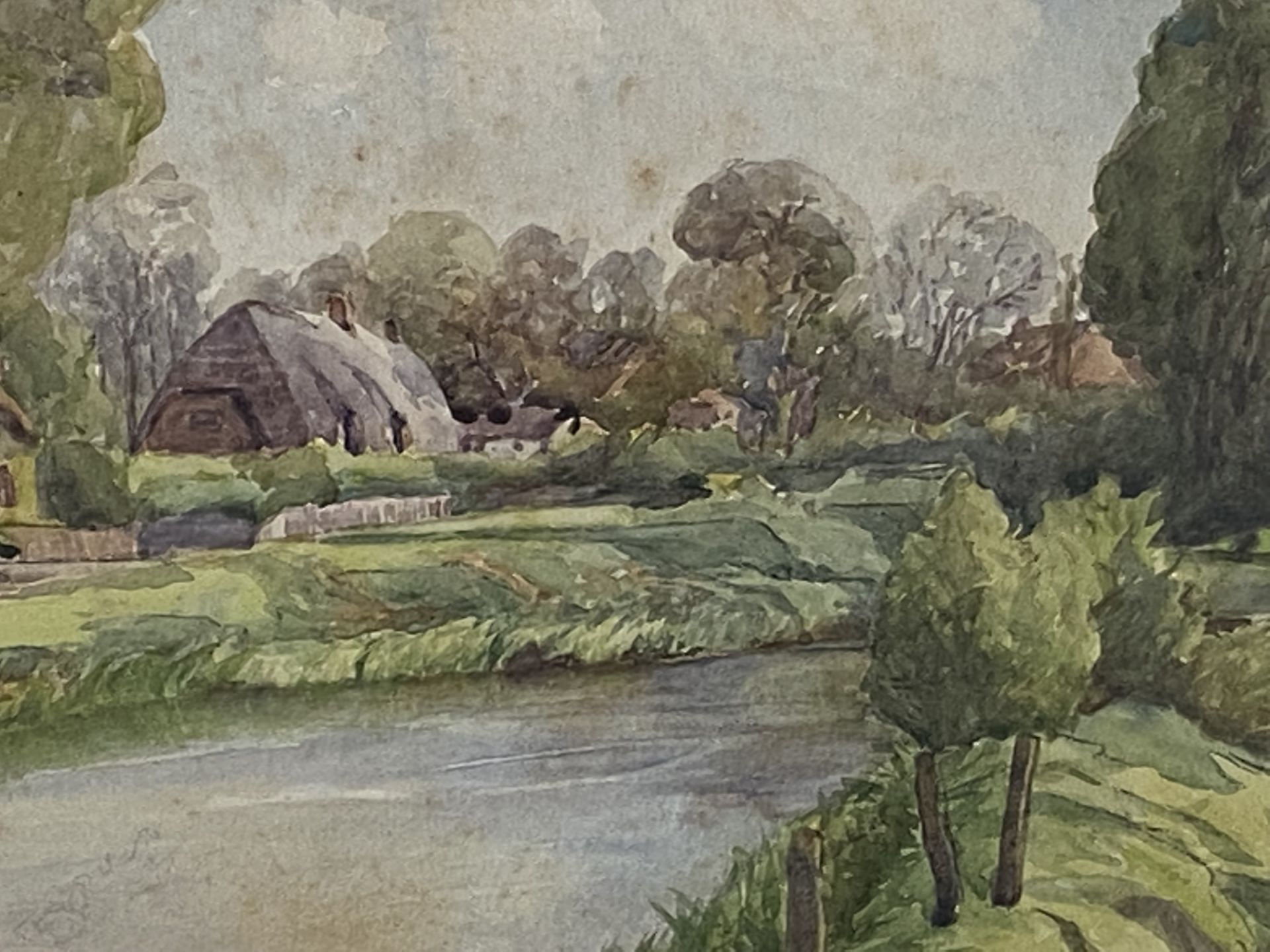 W.R. Ward - framed and glazed watercolour