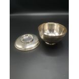 Victorian silver footed bowl