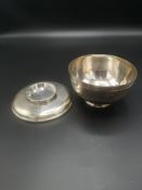 Victorian silver footed bowl