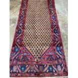 Red ground wool runner