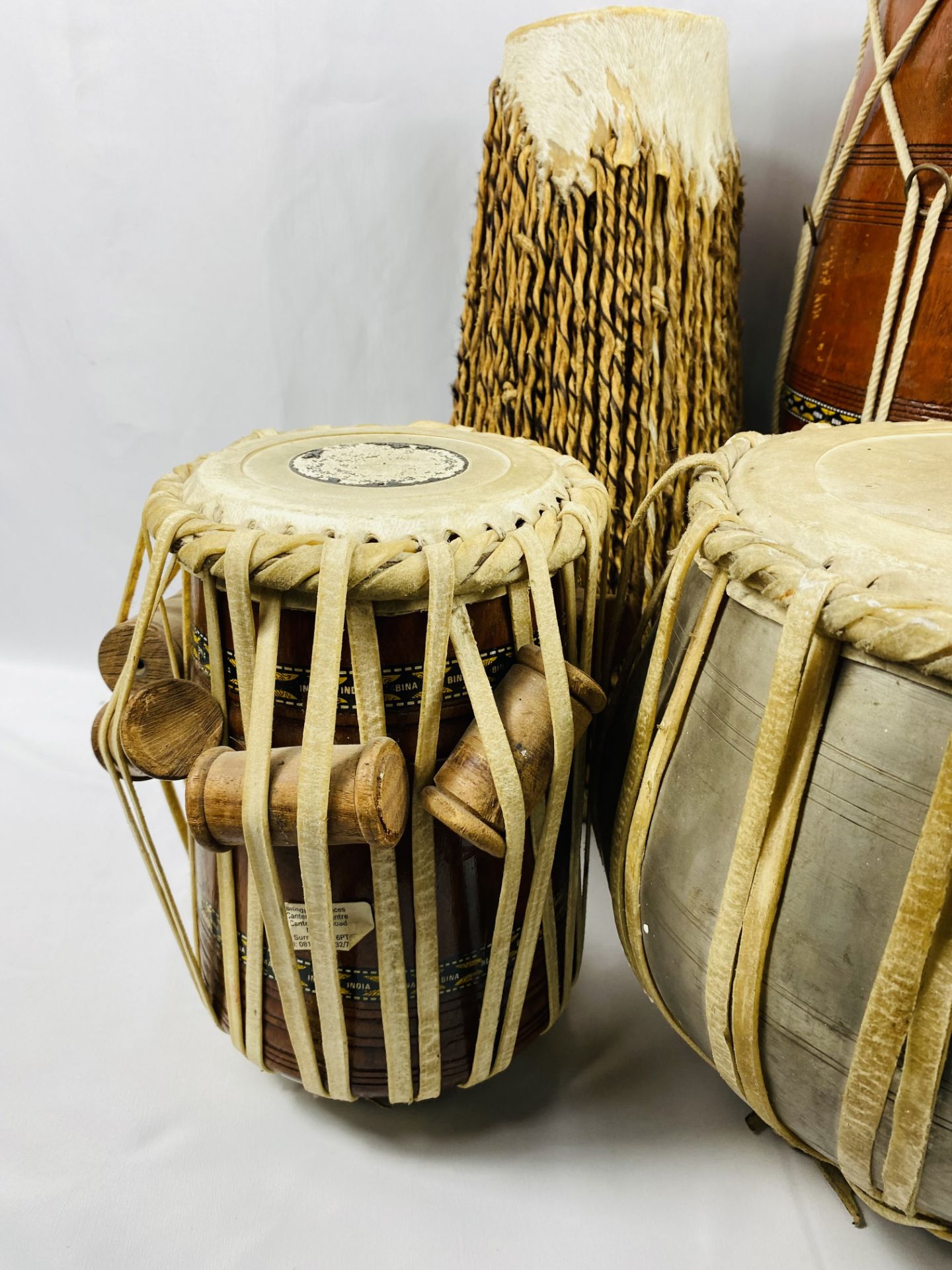 Four Indian drums - Image 2 of 4