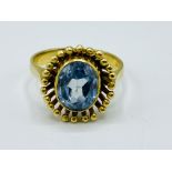18ct gold and topaz ring
