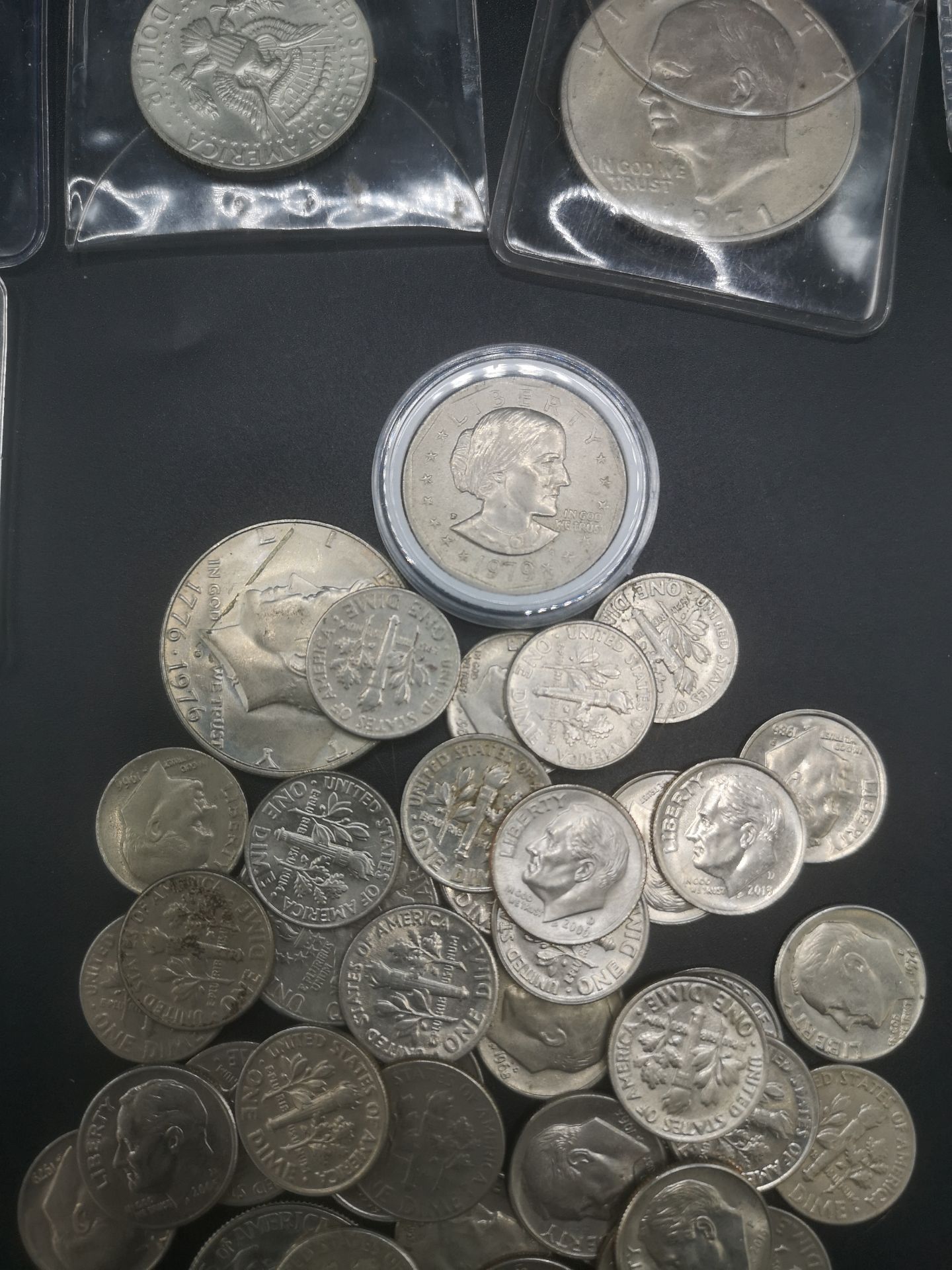 Quantity of US dollar coins, half dollars, dimes and quarters - Image 4 of 7