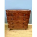 Victorian mahogany chest of drawers