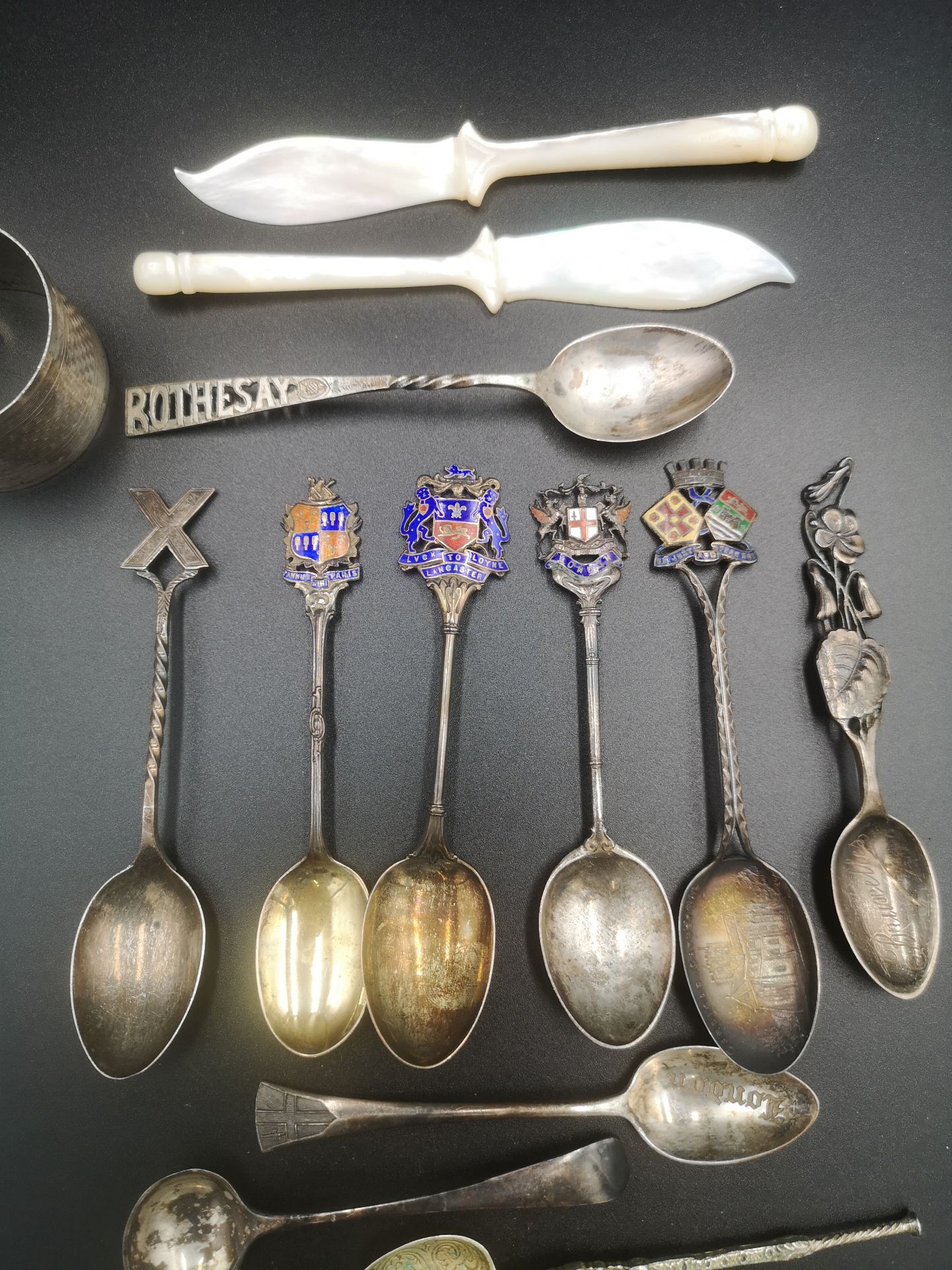 Eight silver souvenir spoons and other items - Image 3 of 6