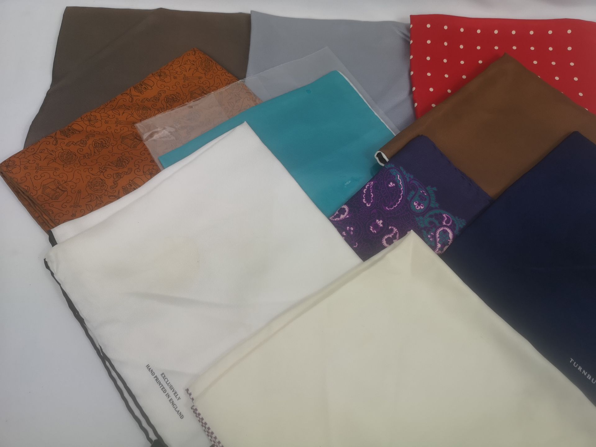 Ten Turnbull and Asser pocket squares. - Image 5 of 6