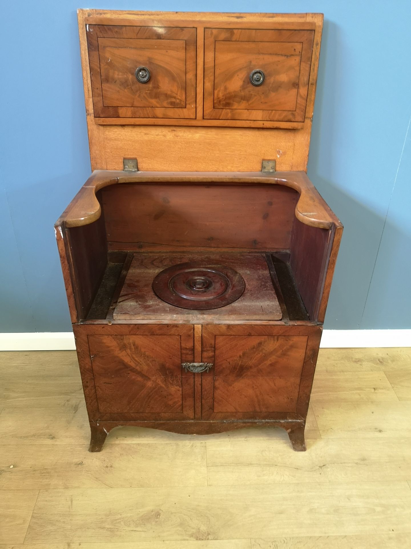 Victorian mahogany commode - Image 4 of 4