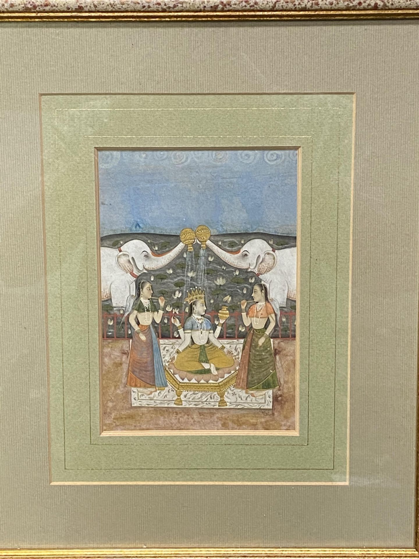 19th century Mewar school watercolour - Image 2 of 3