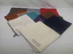 Ten Turnbull and Asser pocket squares.