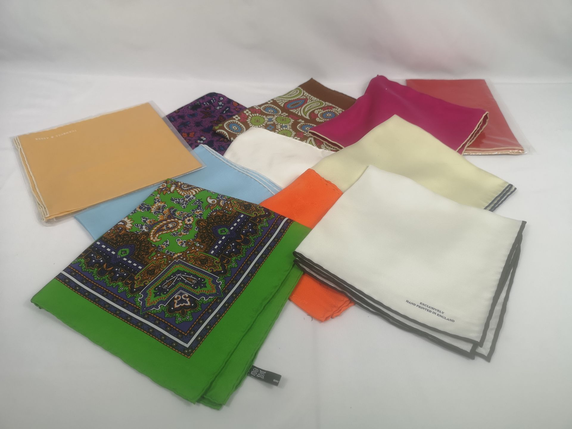 Ten Turnbull and Asser pocket squares. - Image 2 of 6