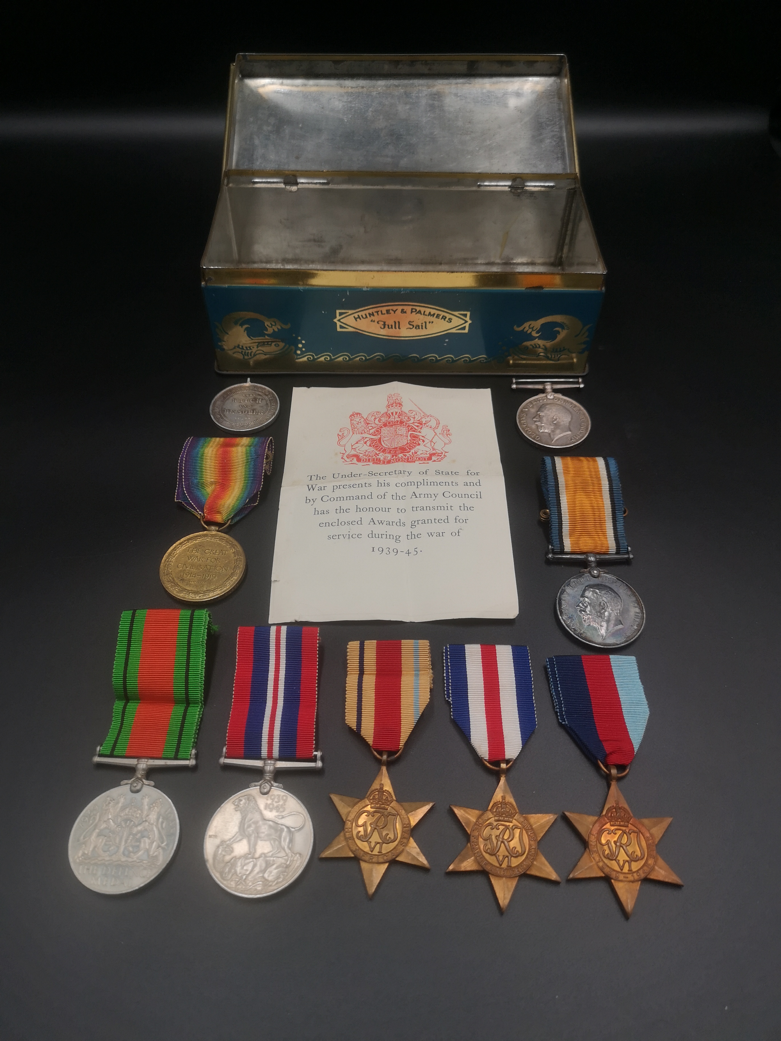 Collection of medals