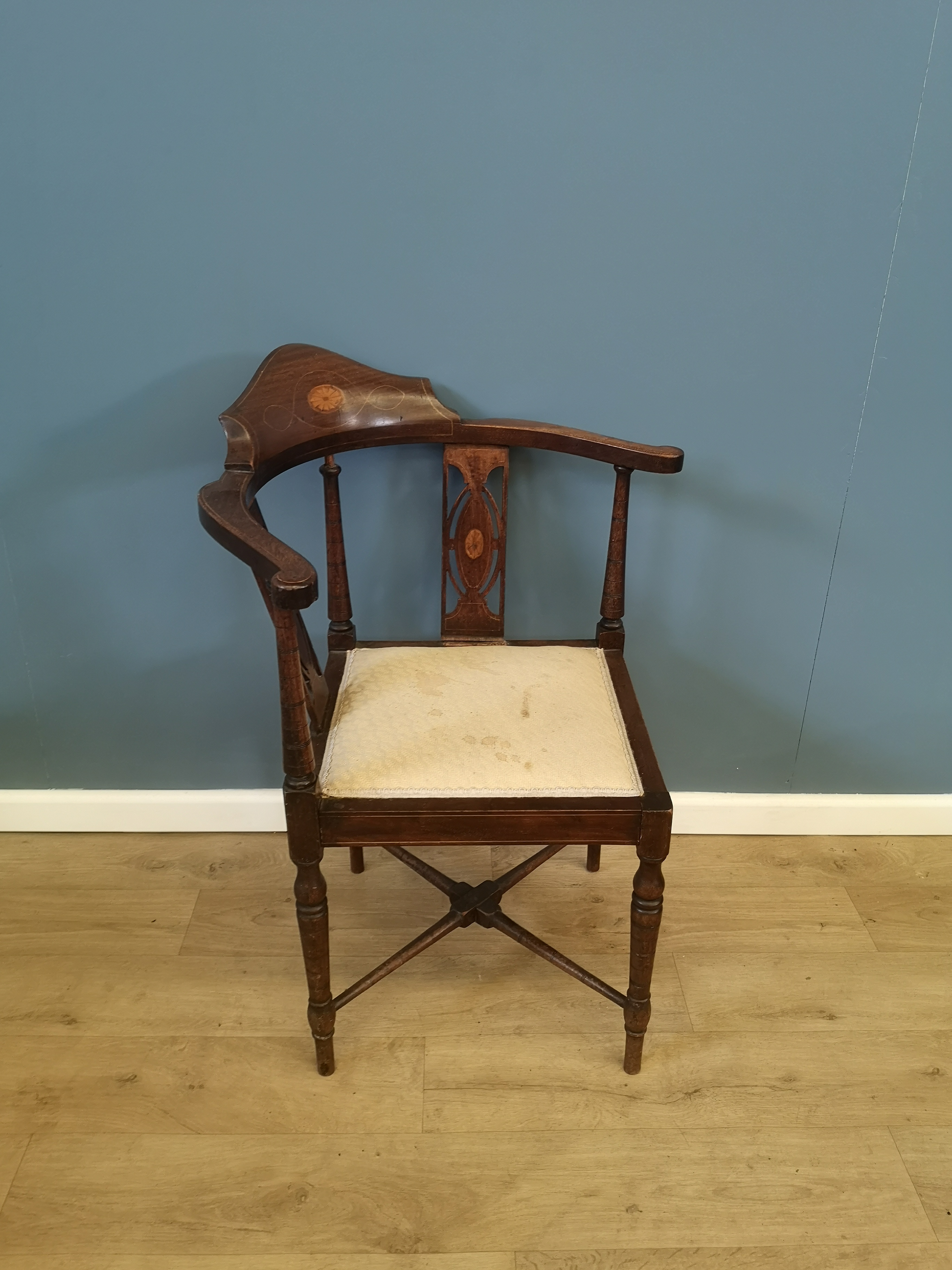 Mahogany corner chair - Image 3 of 4