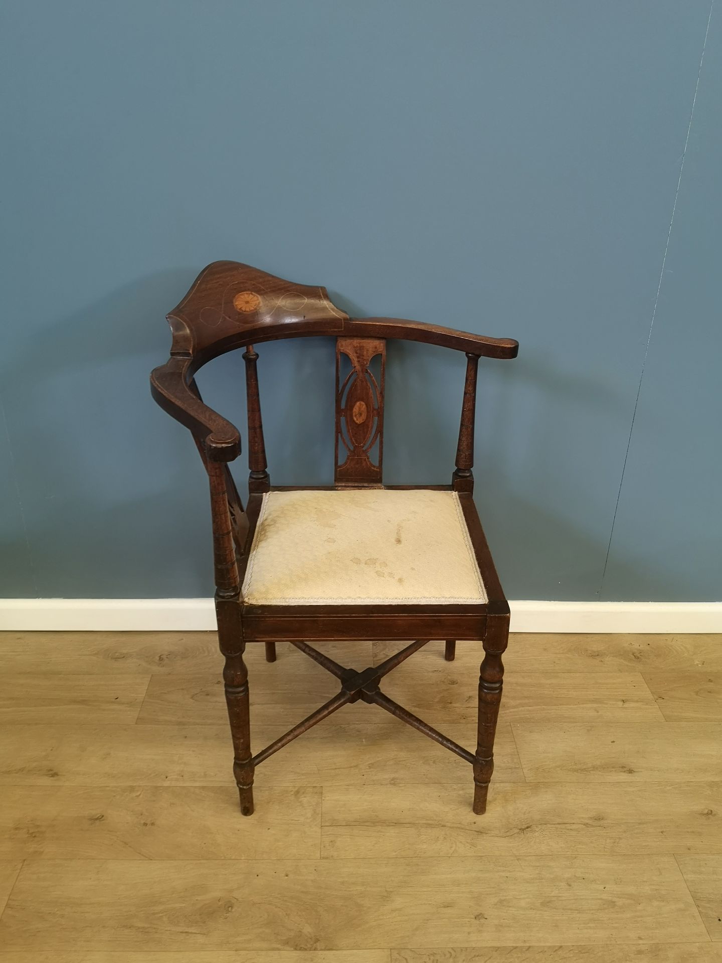 Mahogany corner chair - Image 3 of 4