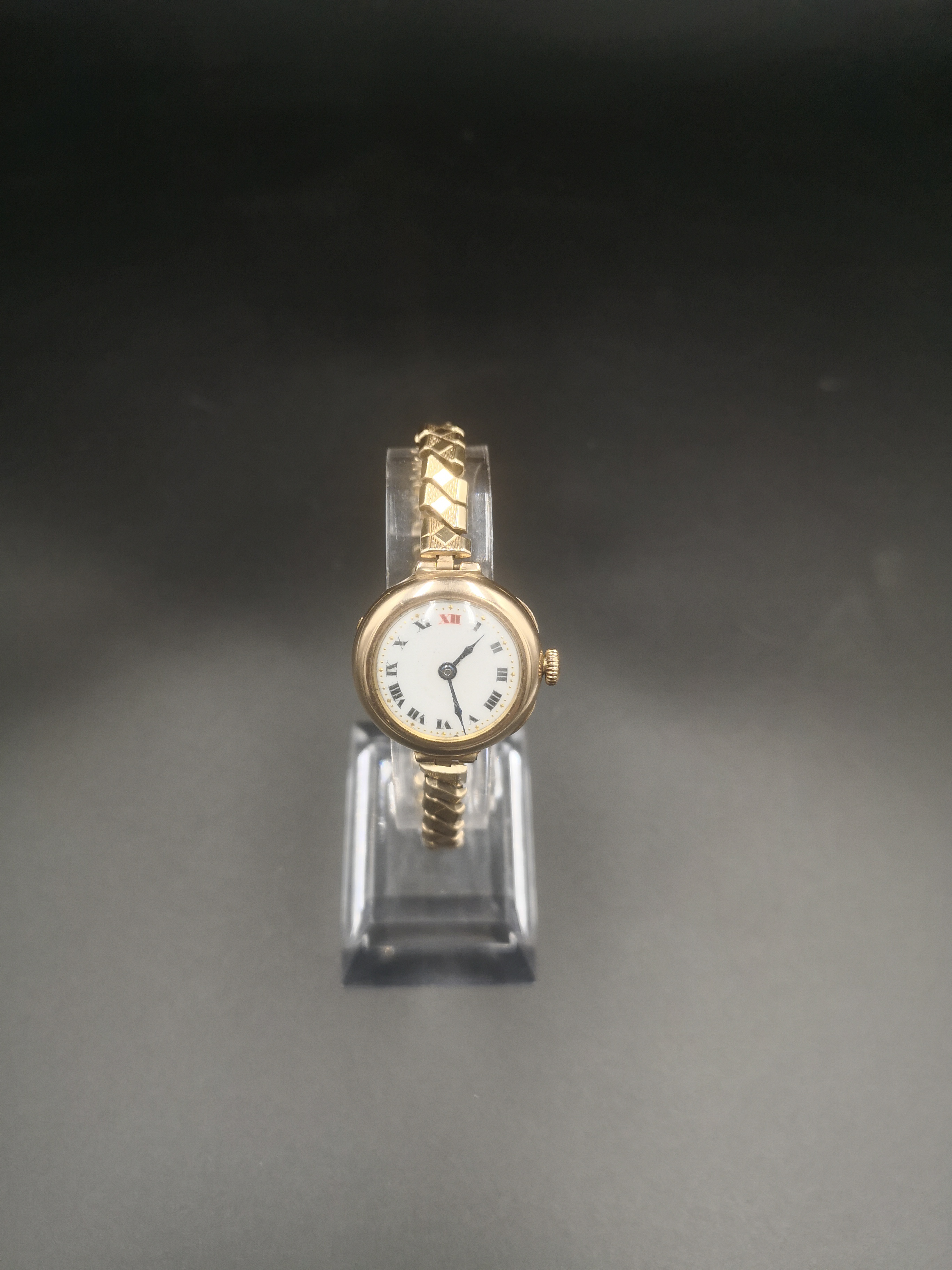 Ladies wrist watch with enamel face - Image 5 of 5
