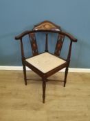 Mahogany corner chair