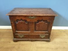 Victorian oak Bible box