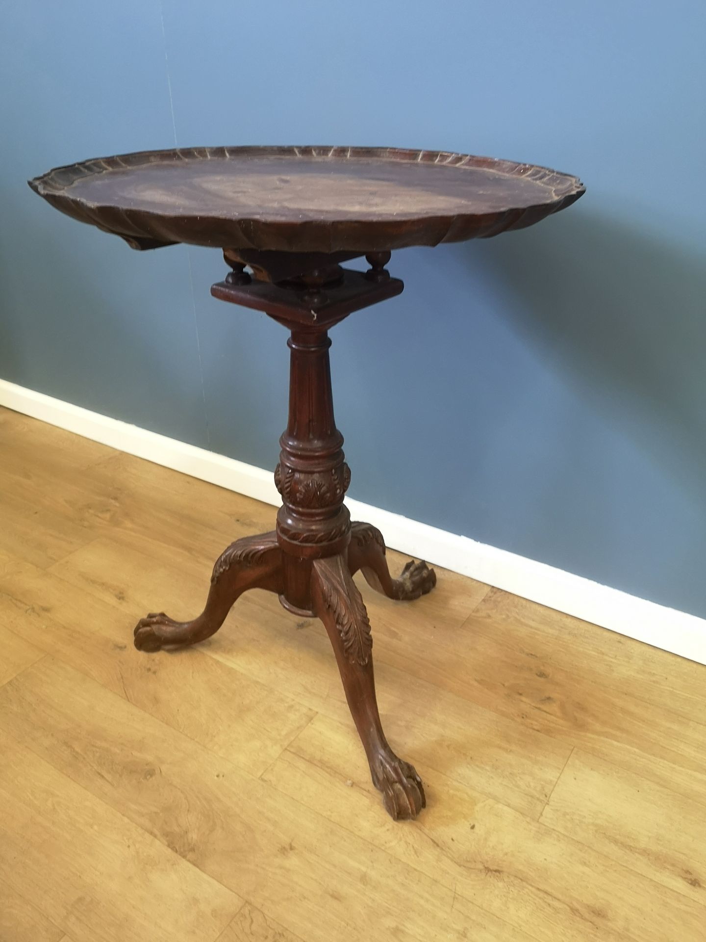 Victorian mahogany tilt top table - Image 3 of 5