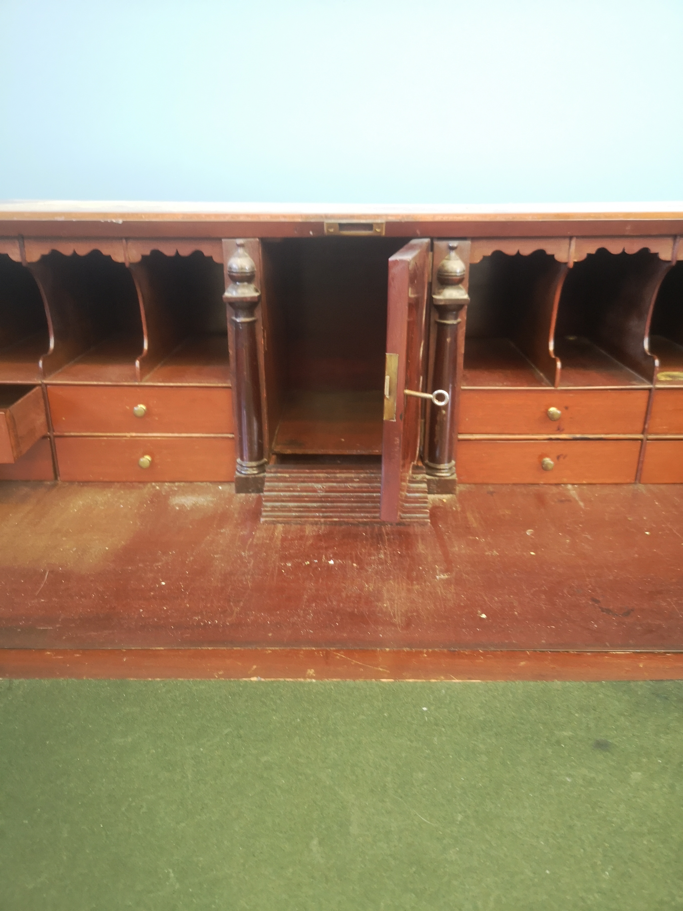 Victorian mahogany bureau - Image 6 of 6