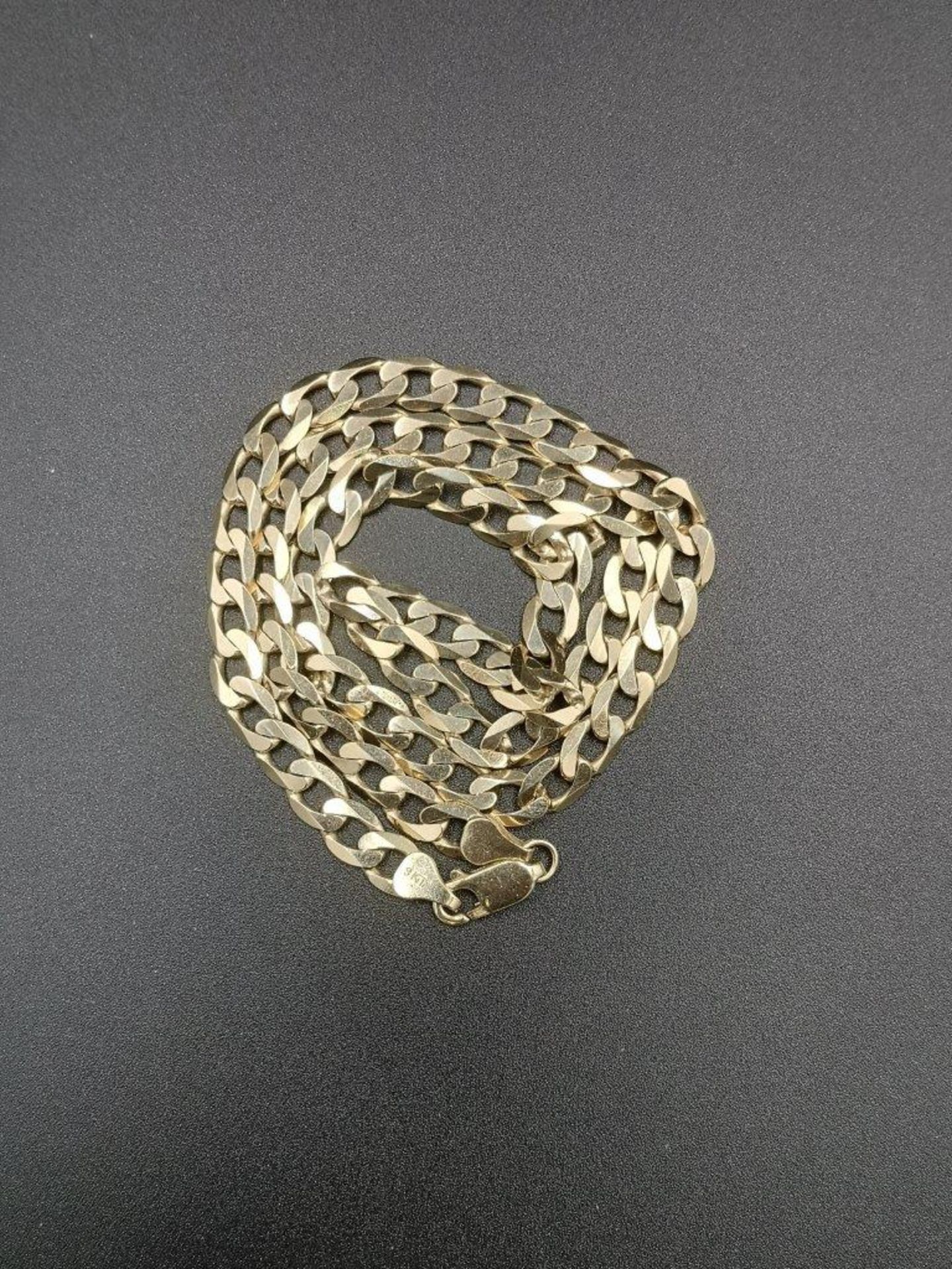 9ct gold curb link chain - Image 7 of 7