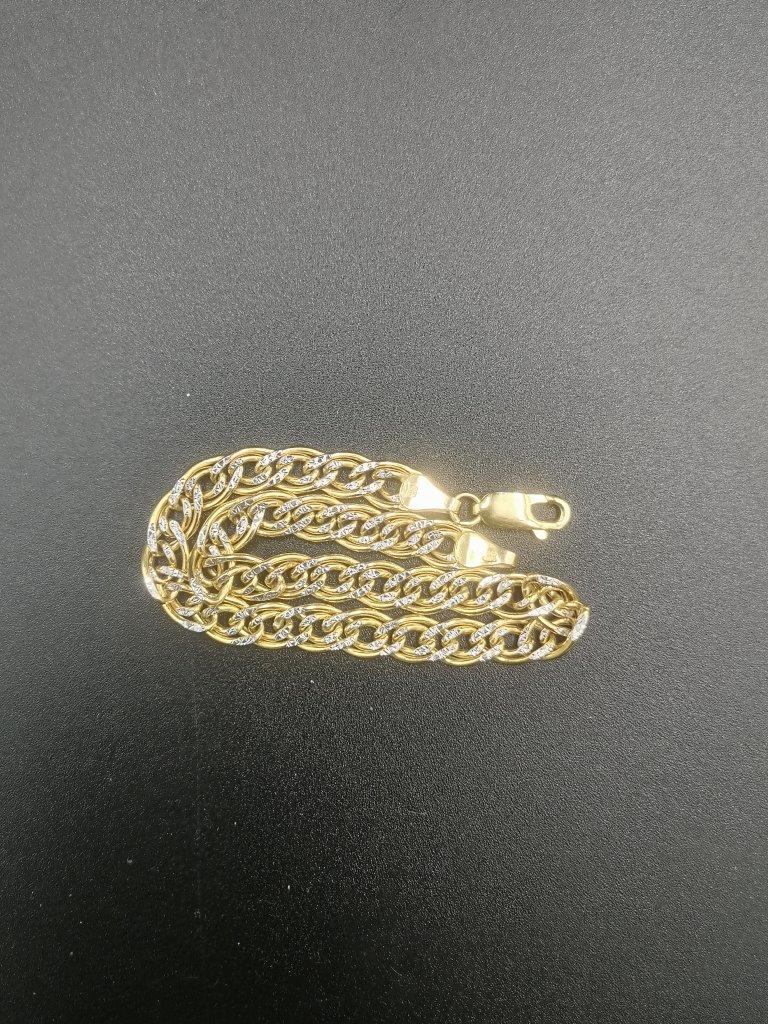 9ct gold curb link bracelet - Image 4 of 4