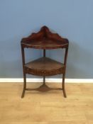 Victorian mahogany corner wash stand