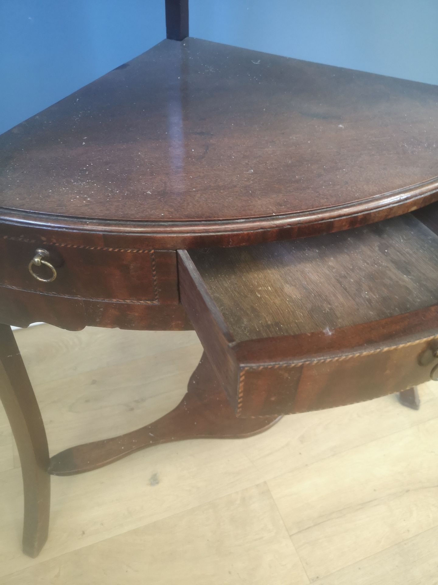 Victorian mahogany corner wash stand - Image 4 of 5