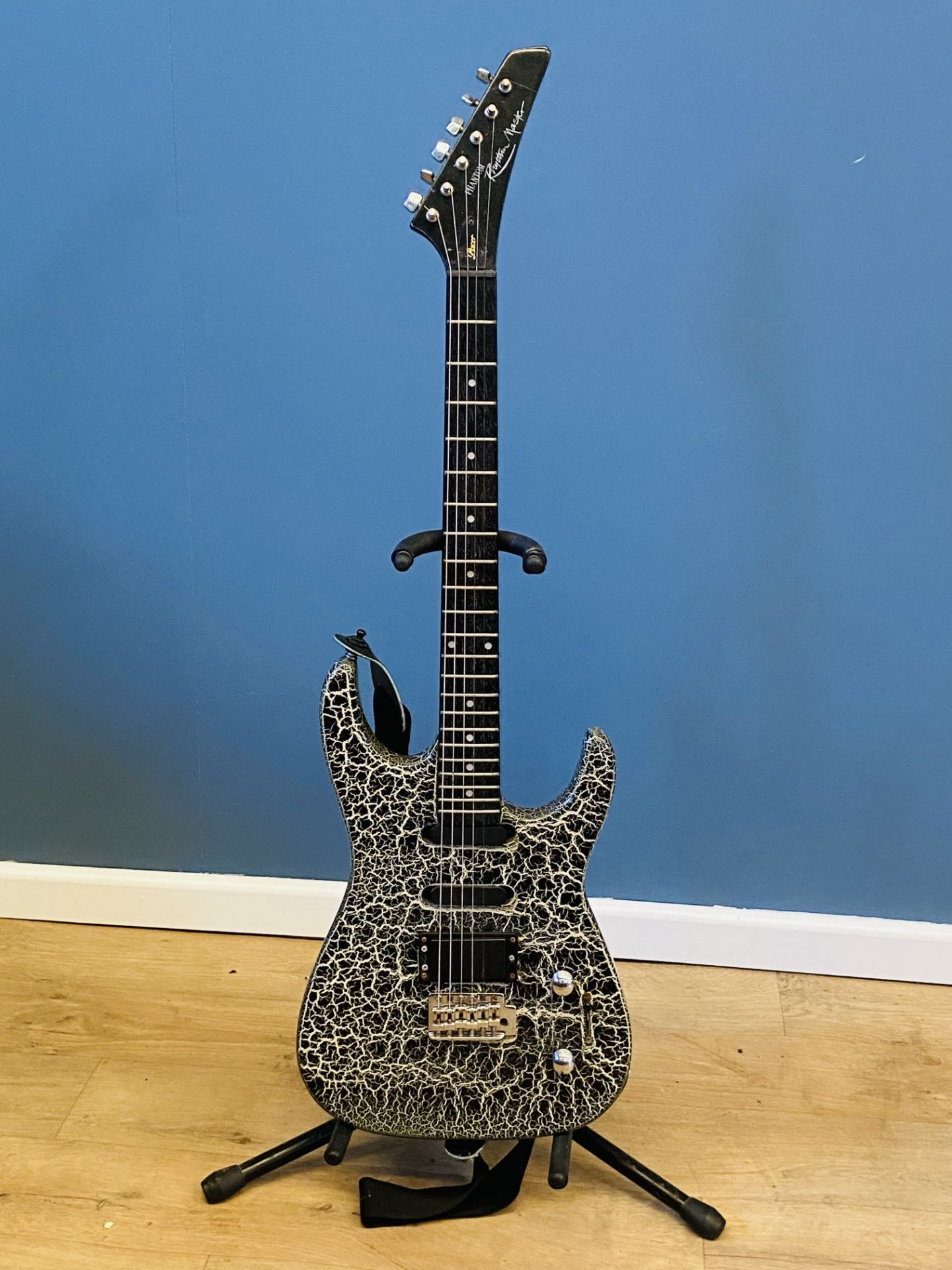 Pacer Phantom Rhythm Master electric guitar with crackle finish.