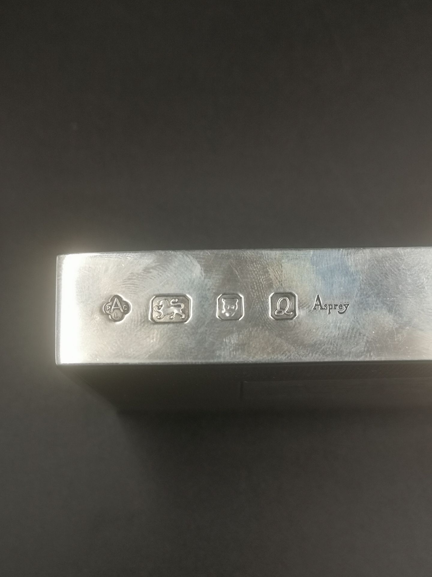 Asprey silver matchbox holder with gold detailing - Bild 4 aus 5