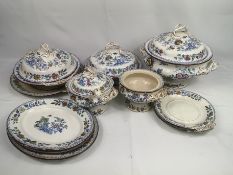 Quantity of Masons Swansea dinnerware