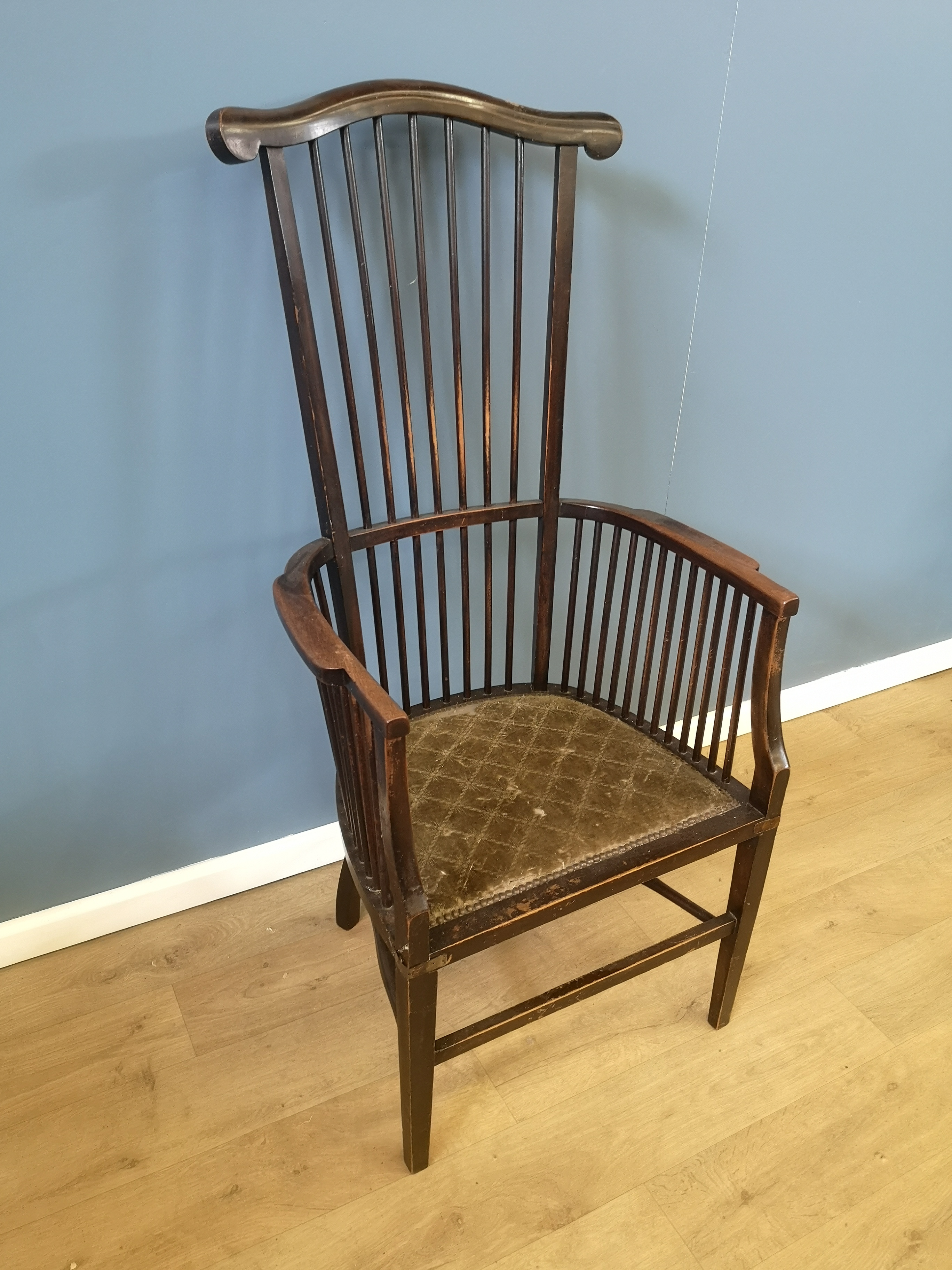 Victorian comb back open armchair - Image 3 of 3