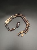 Indonesian amber worry beads