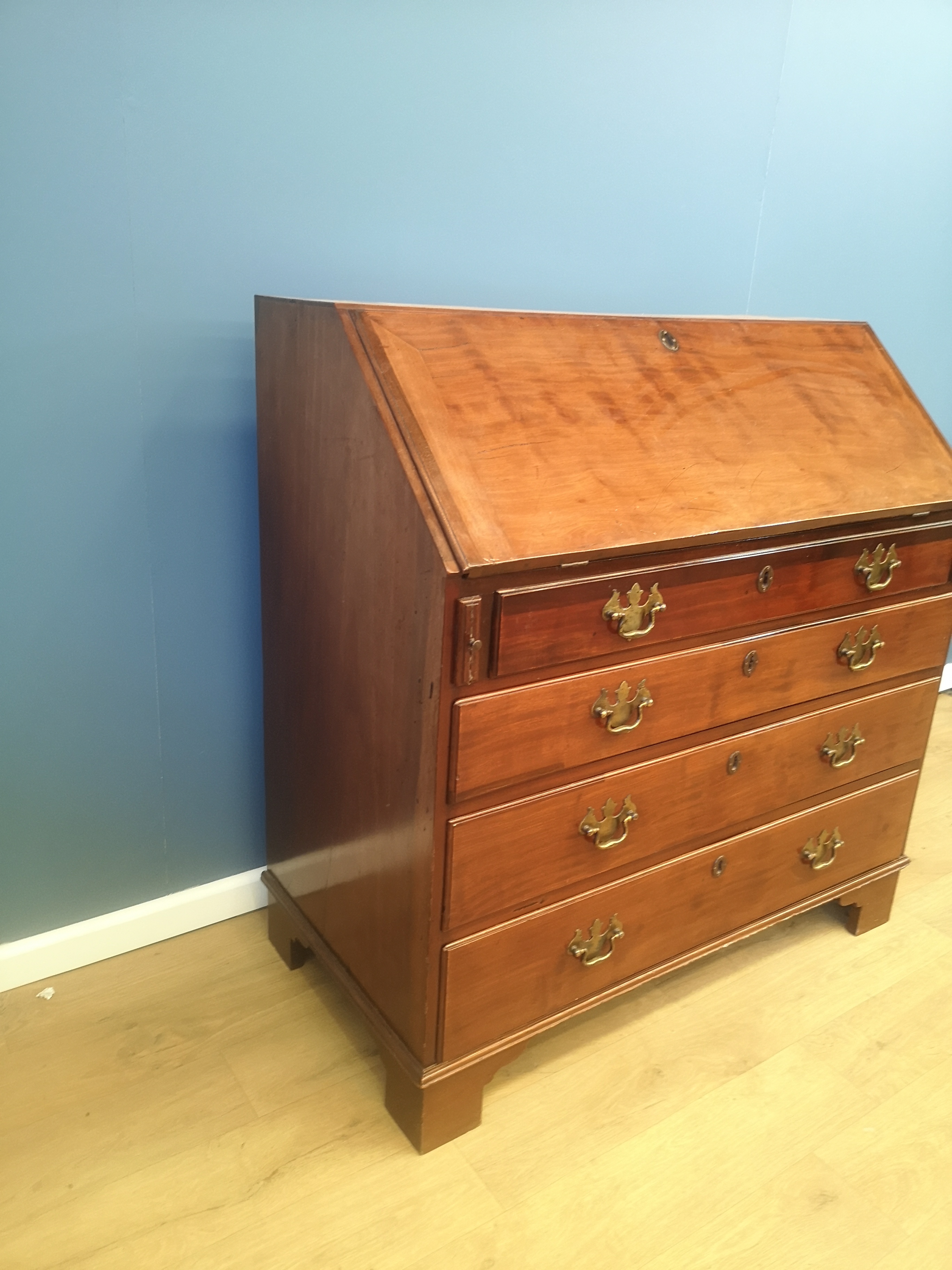 Victorian mahogany bureau - Image 3 of 6