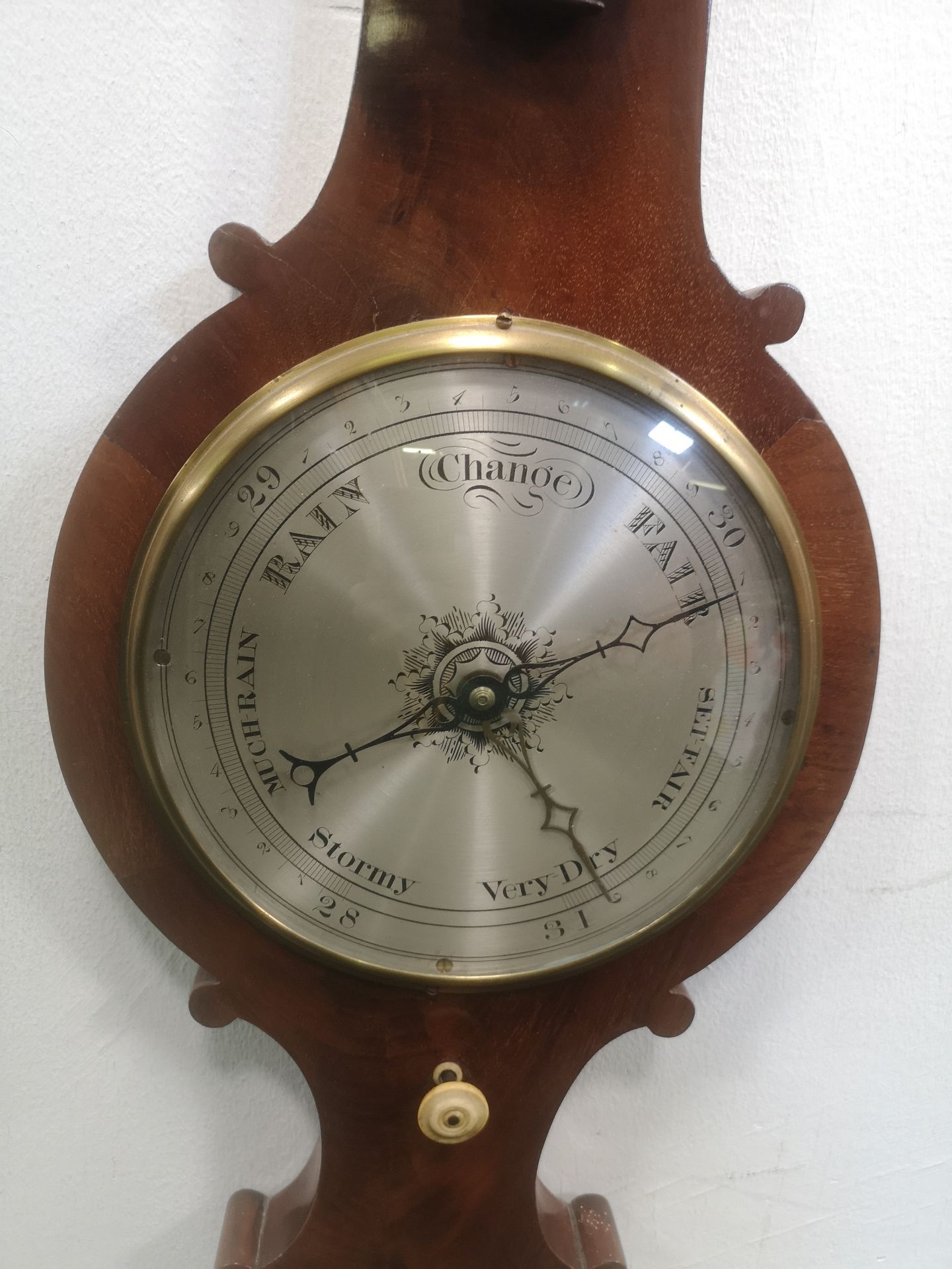 Victorian mahogany barometer - Image 3 of 5