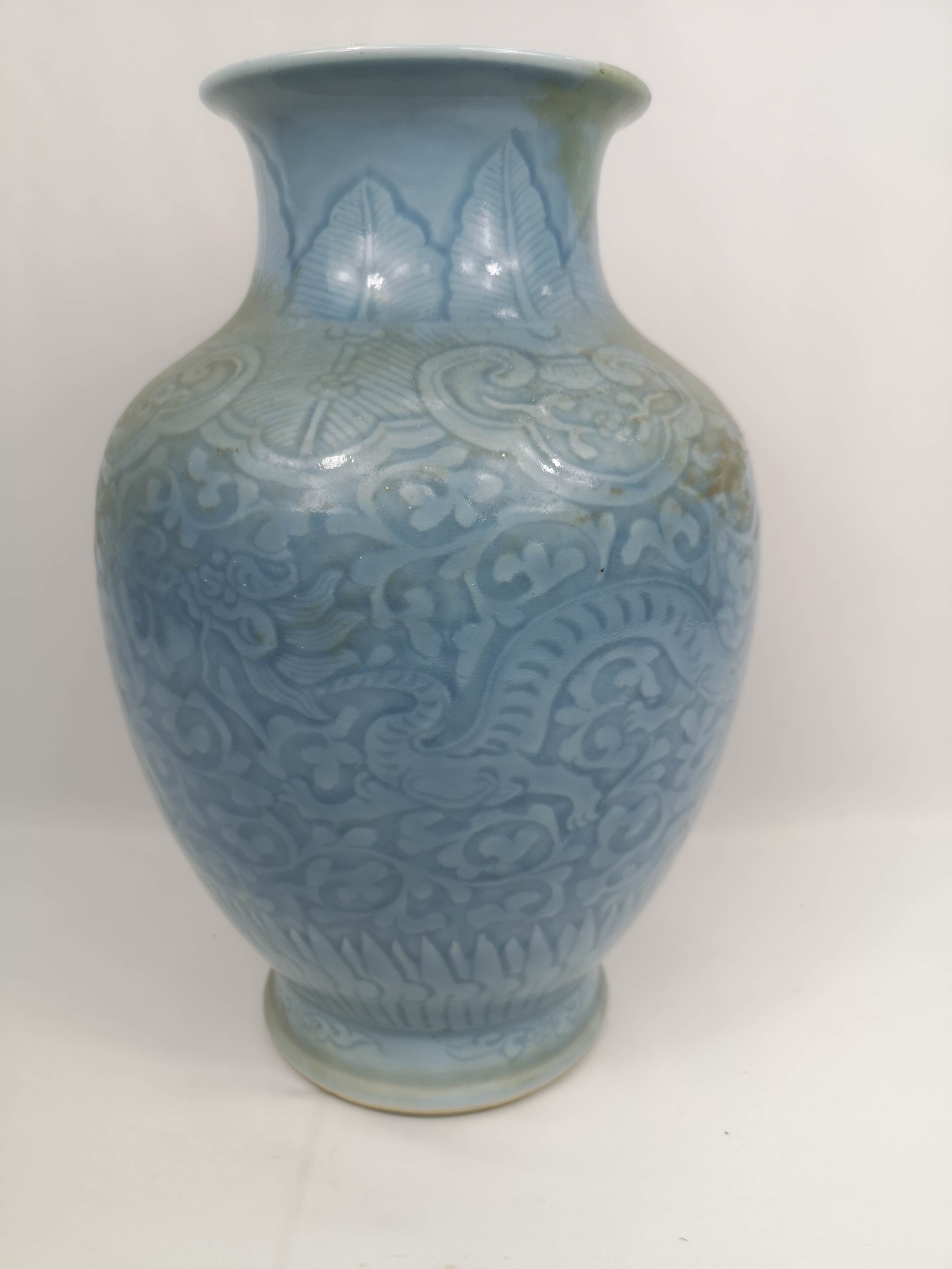 19th century clair de lune vase
