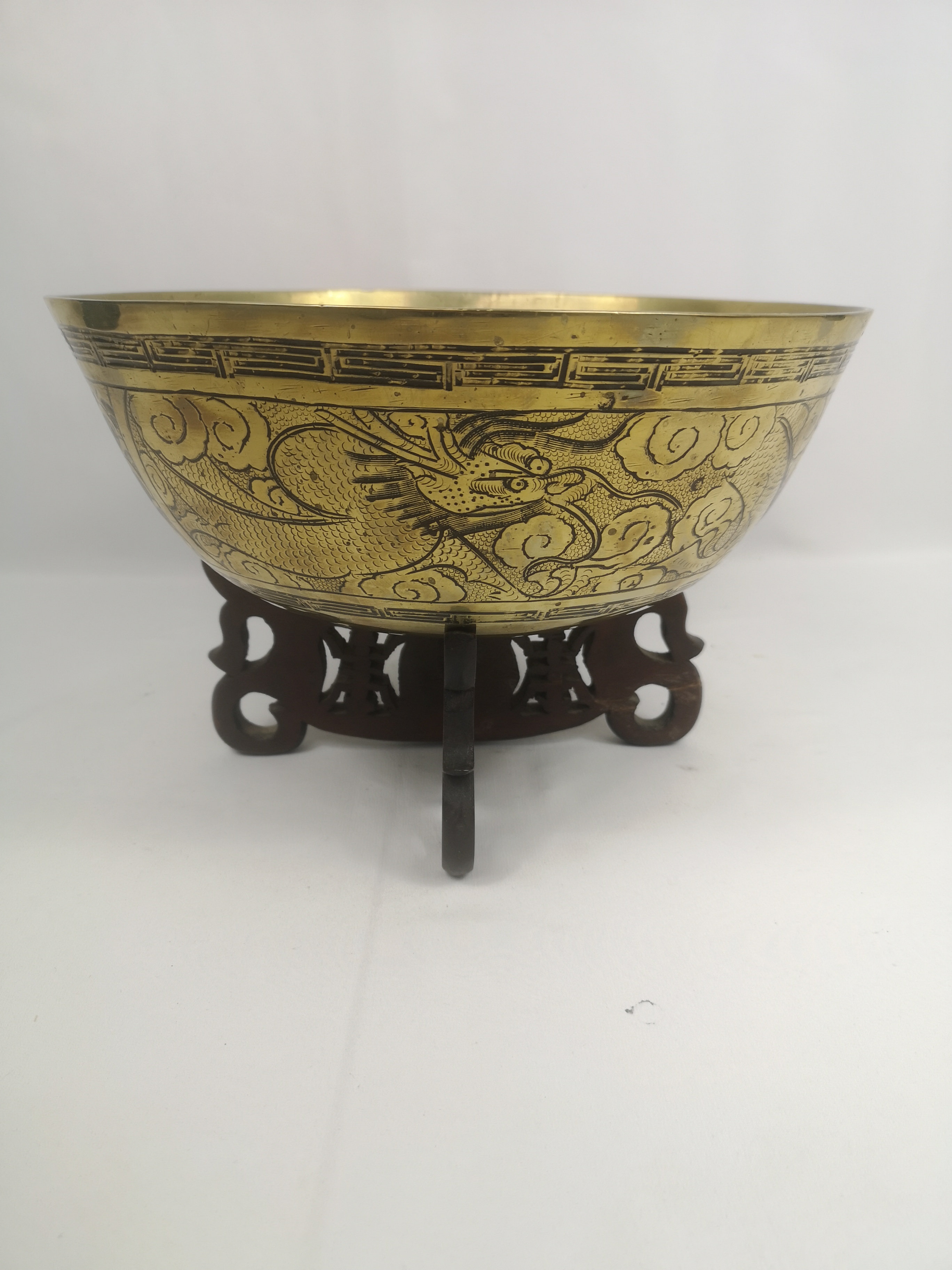 Chinese brass bowl