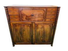 19th century mahogany secretaire