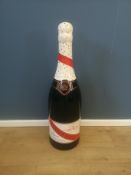 Fibreglass shop display bottle of Mumm Cordon Rouge