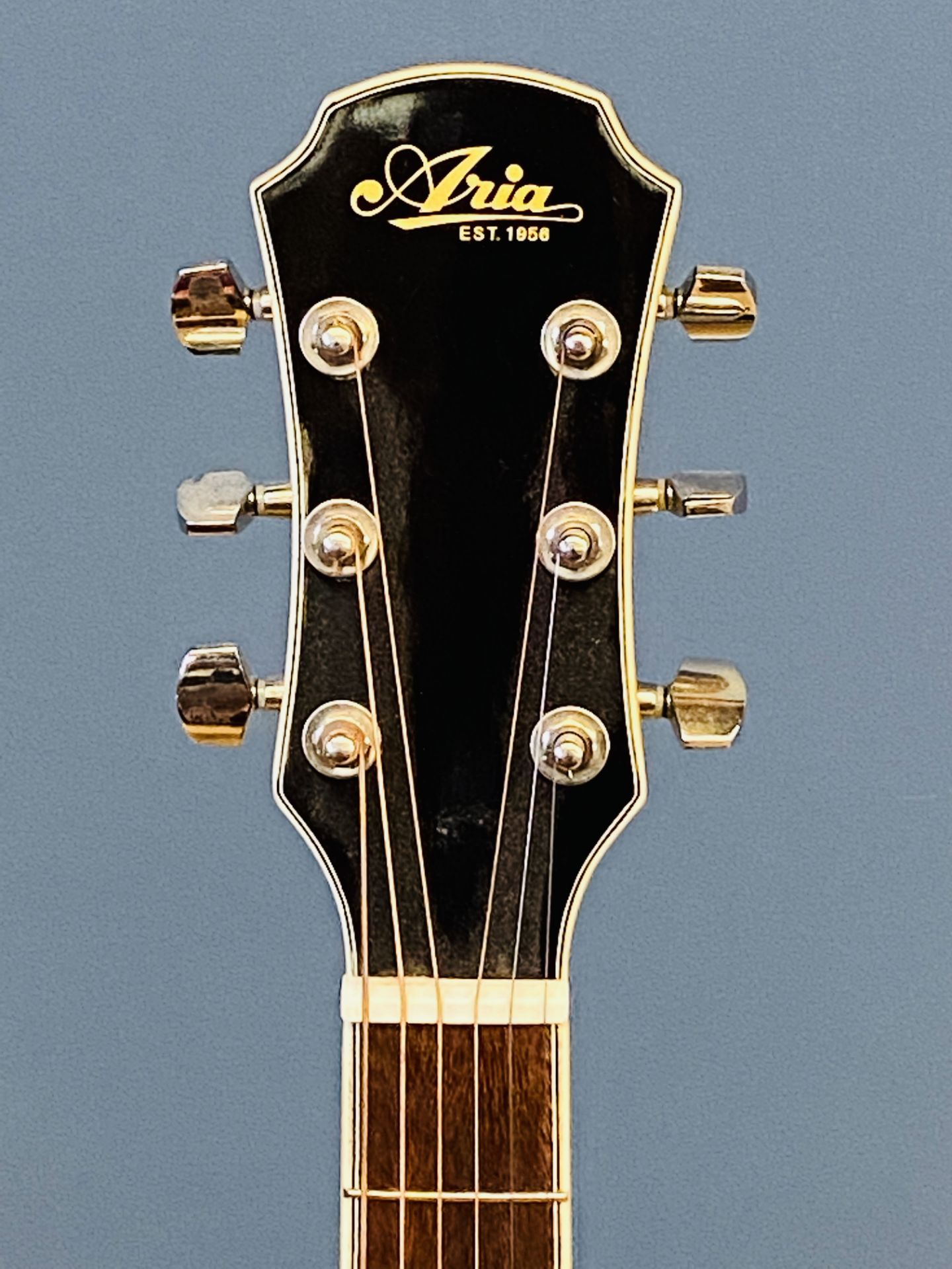 Aria electro acoustic guitar - Image 2 of 5