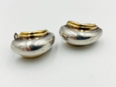 18ct gold and silver Tiffany earrings