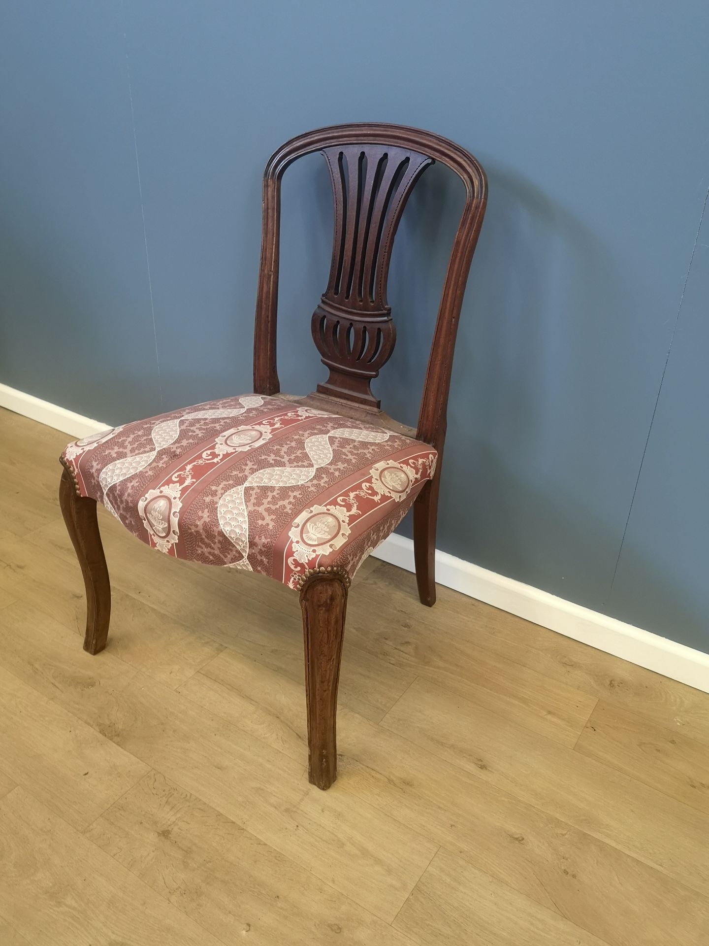 Pair of mahogany dining chairs - Image 3 of 4