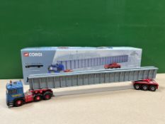 I.R Dunkerley MAN tractor unit with Bogie and bridge beam load