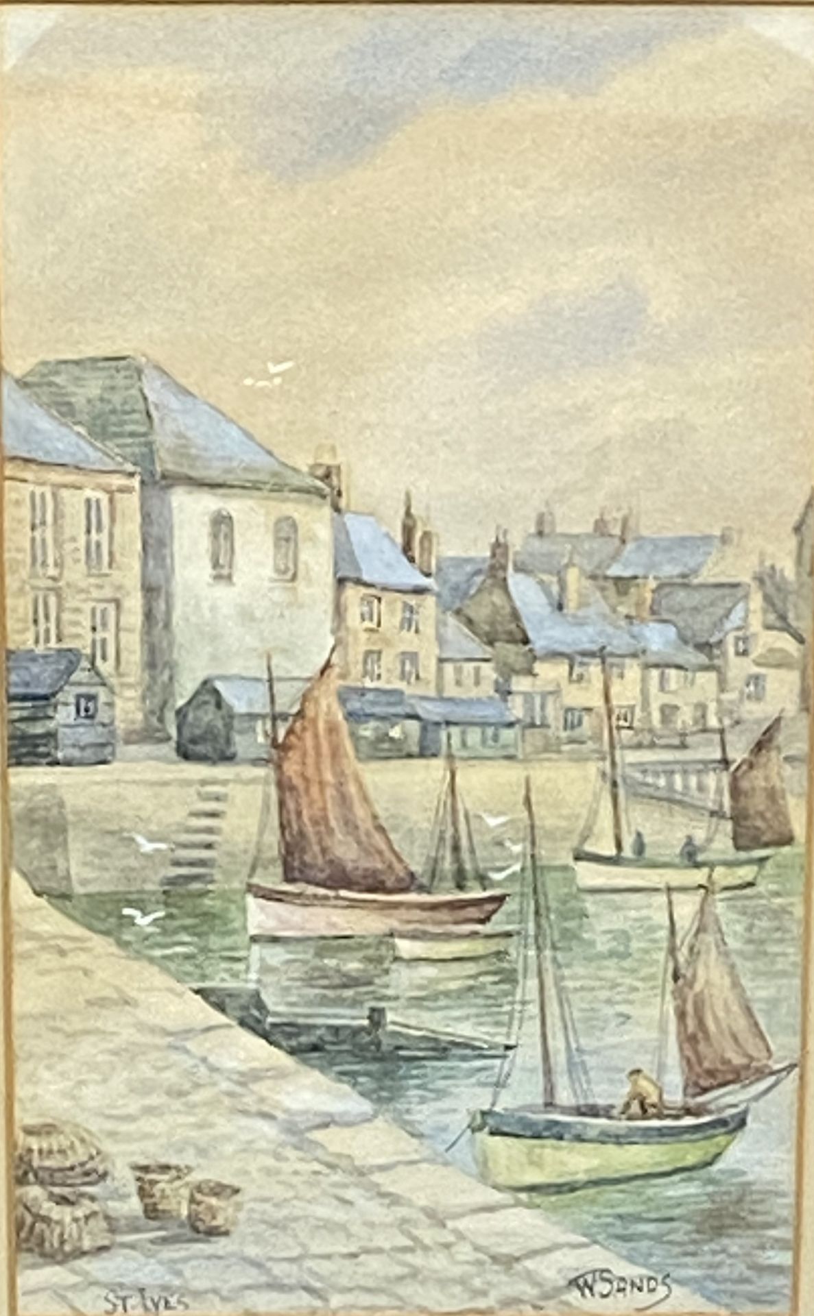 Two watercolours of St. Ives