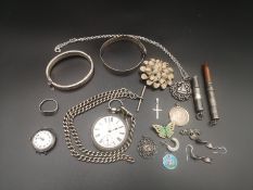 Collection of silver and white metal
