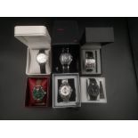 Collection of six gents watches