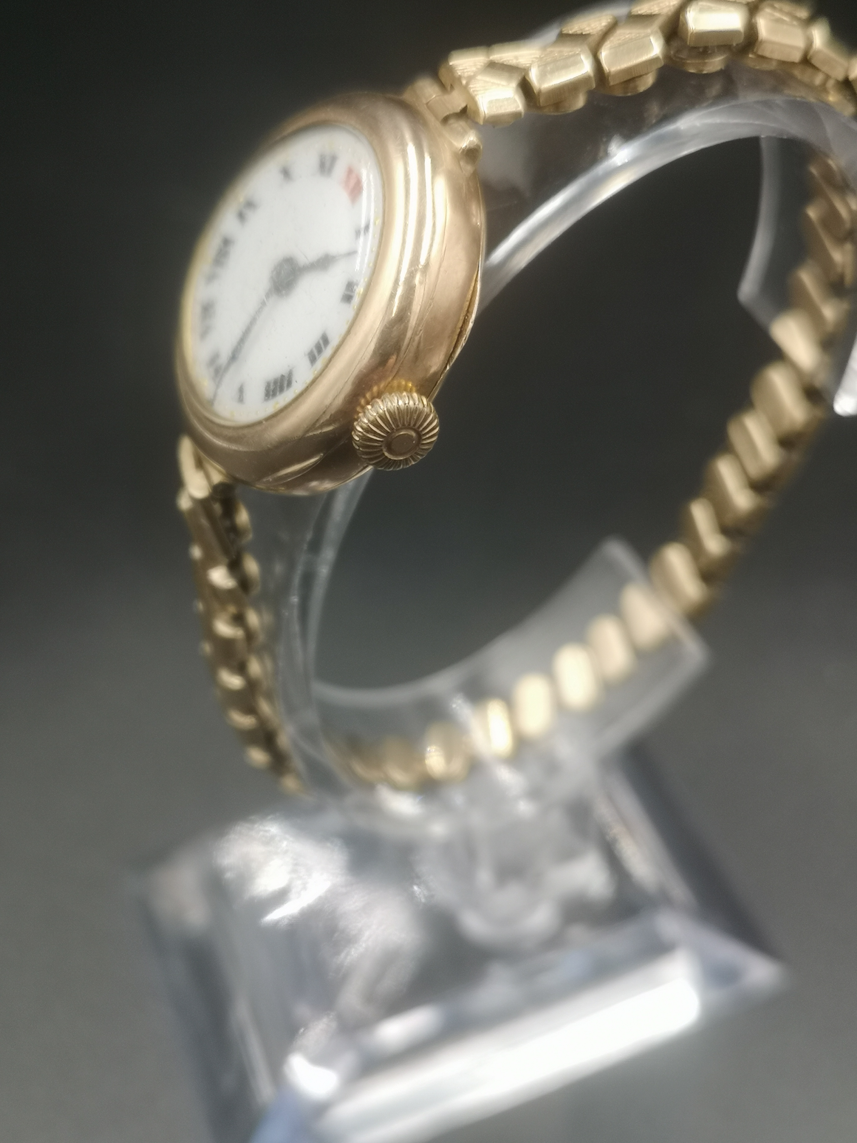 Ladies wrist watch with enamel face - Image 2 of 5