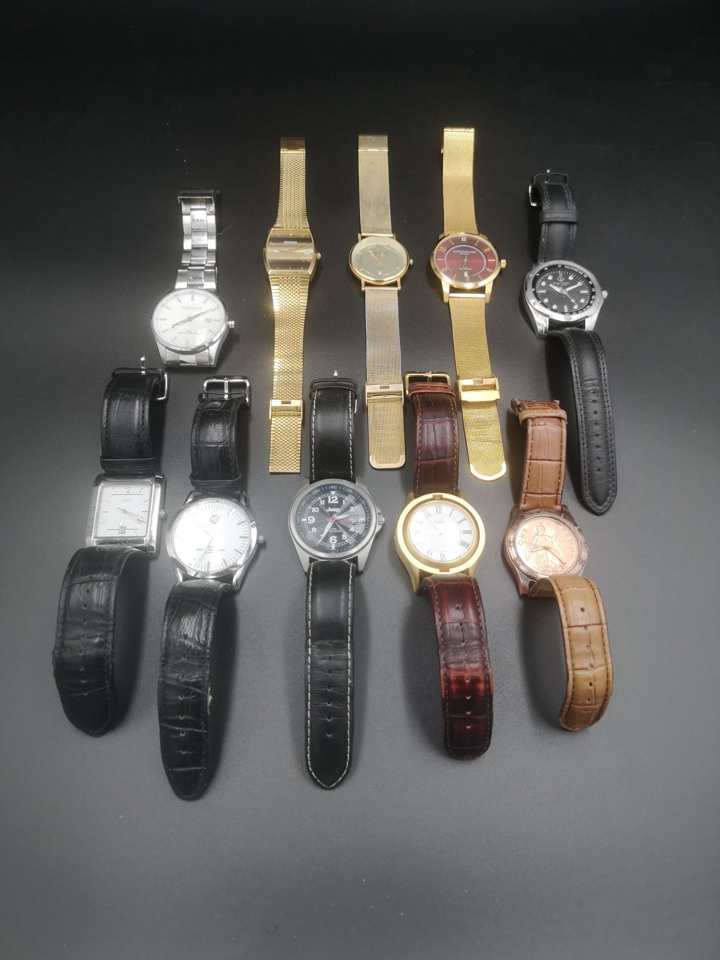 Ten gents fashion watches